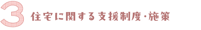 住宅に関する支援制度・施設